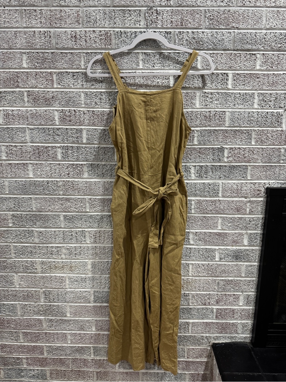 Mossimo Supply Co. Tan Jumpsuit with Waist Tie